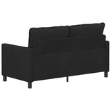 Sofa Black 156 x 81 x 87.5 cm Velvet - 45-Degree Angle