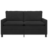 Sofa Black 156 x 81 x 87.5 cm Velvet - Side View