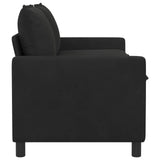 Sofa Black 156 x 81 x 87.5 cm Velvet - Top-Down View