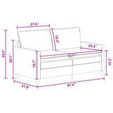 Sofa Black 156 x 81 x 87.5 cm Velvet