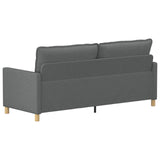 Sofa Dark Grey 196 x 81 x 87.5 cm Fabric - 45-Degree Angle
