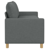 Sofa Dark Grey 196 x 81 x 87.5 cm Fabric - Top-Down View