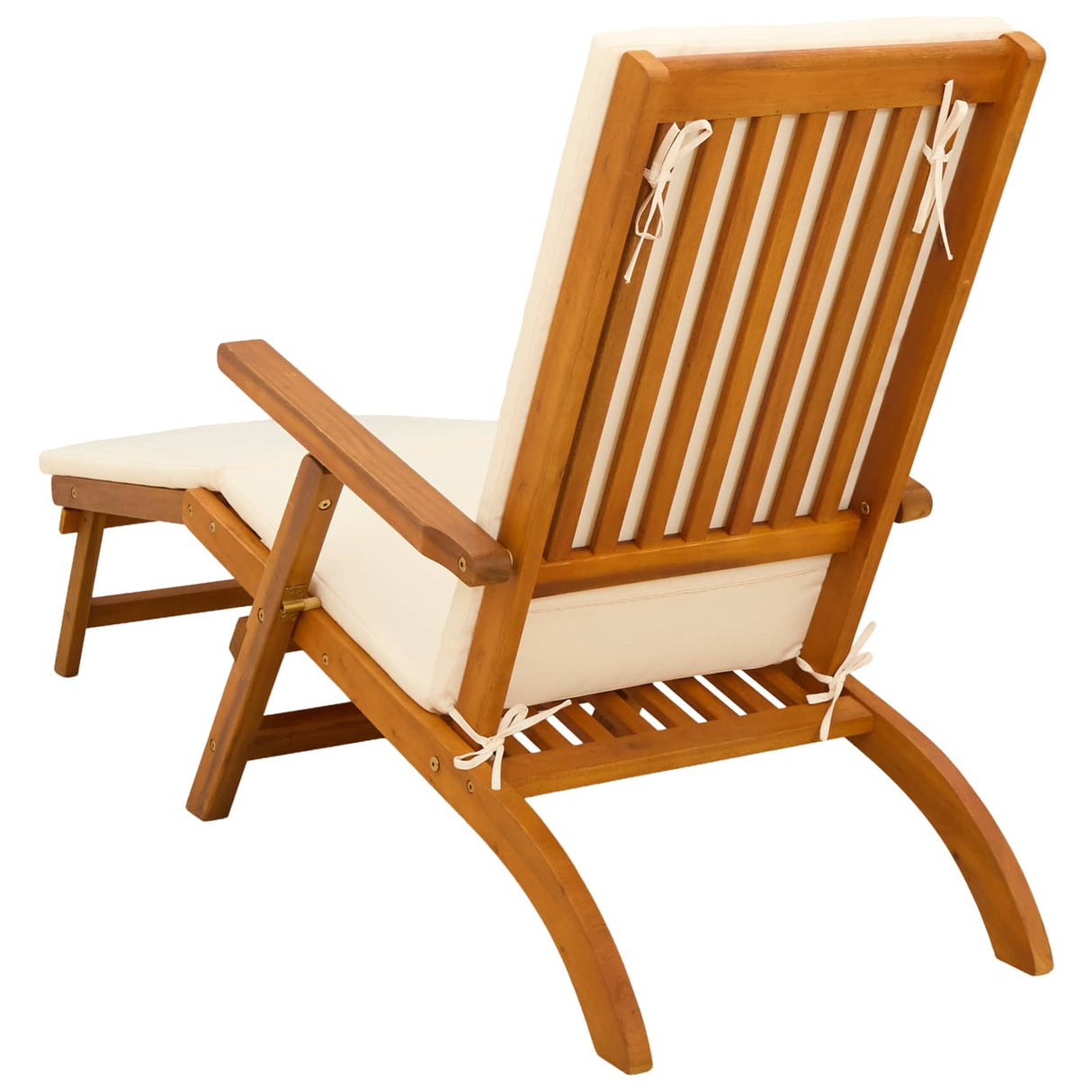 Reclining and Folding Sunlounger 2 pcs 55 x 146 x 91 cm