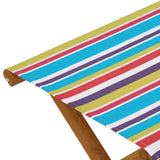 Deck Chair 2 pcs Solid Eucalyptus Wood Multicolour - 45-Degree Angle