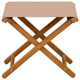 Deck Chair 2 pcs Solid Eucalyptus Wood Taupe