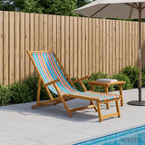 Folding Sun Lounger 3 Position Solid Eucalyptus Wood