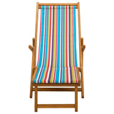 Folding Sun Lounger 3 Position Solid Eucalyptus Wood