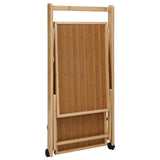 Kitchen Trolley with Wheels Light Brown 65 x 40.5 x 76.5 cm - Top-Down View