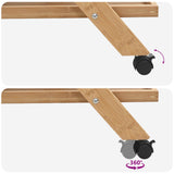 Kitchen Trolley with Wheels Light Brown 65 x 40.5 x 76.5 cm - Extra Image