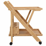 Kitchen Trolley with Wheels Light Brown 65 x 40.5 x 76.5 cm