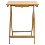 Kitchen Table Folding Manual Natural 40 x 30 x 53.5 cm Bamboo - 45-Degree Angle