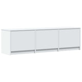 TV Cabinet with LED White 140 x 34 x 40 cm Engineered Wood