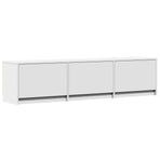 TV Cabinet with LED 165 x 34 x 40 cm White Engineered Wood, image 5