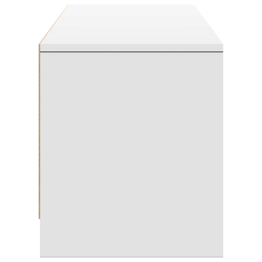 TV Cabinet with LED 165 x 34 x 40 cm White Engineered Wood, image 7
