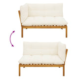 2 Piece Acacia Wood Brown - Extra Image