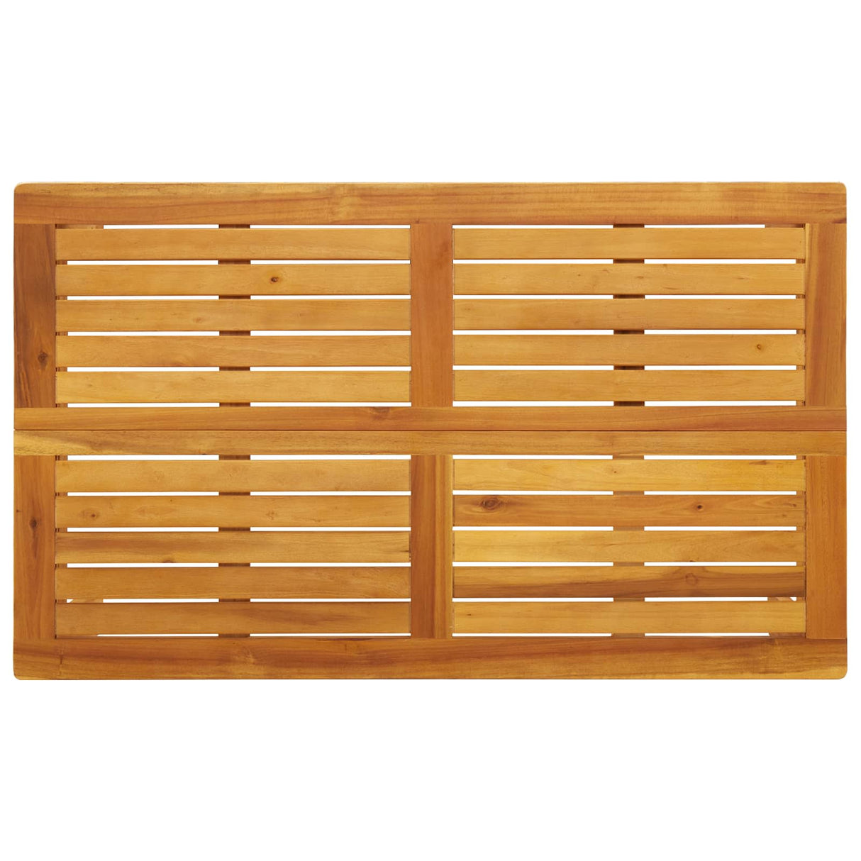 2 Piece Acacia Wood Brown