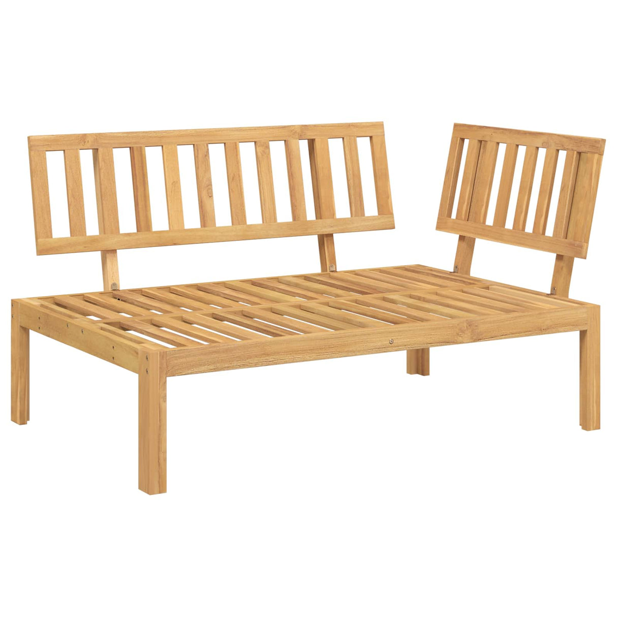 Sofa Set Plain Anthracite 133 x 92 x 69 cm Solid Acacia Wood