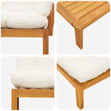3 Piece Garden Pallet Sofa Units Solid Acacia Wood