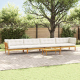 5 Piece Garden Pallet Sofa Units Solid Acacia Wood Natural