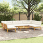 6 Piece Garden Pallet Sofa Units Solid Acacia Wood Natural