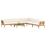 6 Piece Garden Pallet Sofa Units Solid Acacia Wood Natural