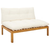 5 Piece Garden Pallet Sofa Units Solid Acacia Wood Natural