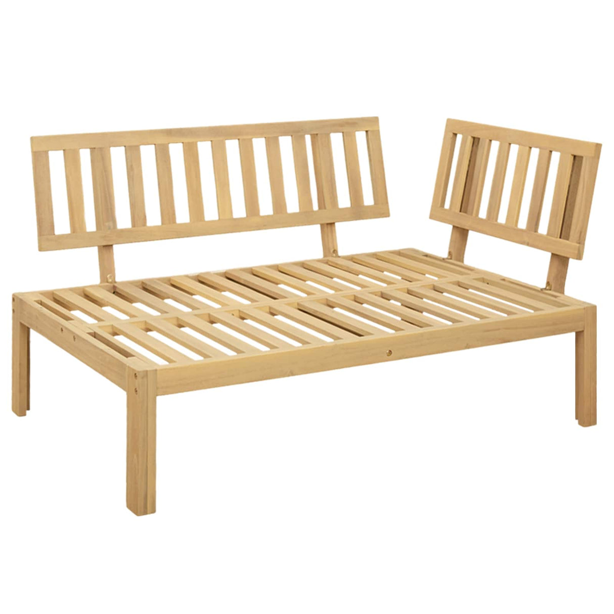 Garden Pallet Sofa Units 2 Piece Light Brown and Dark Grey