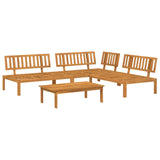 Sofa Set with Cushion Plain 4 pcs Anthracite Solid Acacia Wood