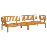 Sofa Set with Cushion Plain 2 pcs Anthracite Solid Acacia Wood