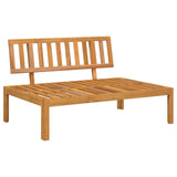 Sofa Set 4 pcs Anthracite Solid Acacia Wood