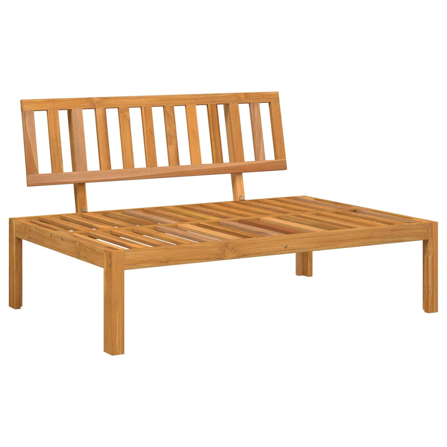Sofa Set 6 pcs Anthracite Solid Acacia Wood
