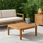 Garden Table Solid Acacia Wood Natural 60 x 60 x 30 cm