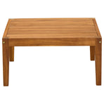 Garden Table Solid Acacia Wood Natural 60 x 60 x 30 cm