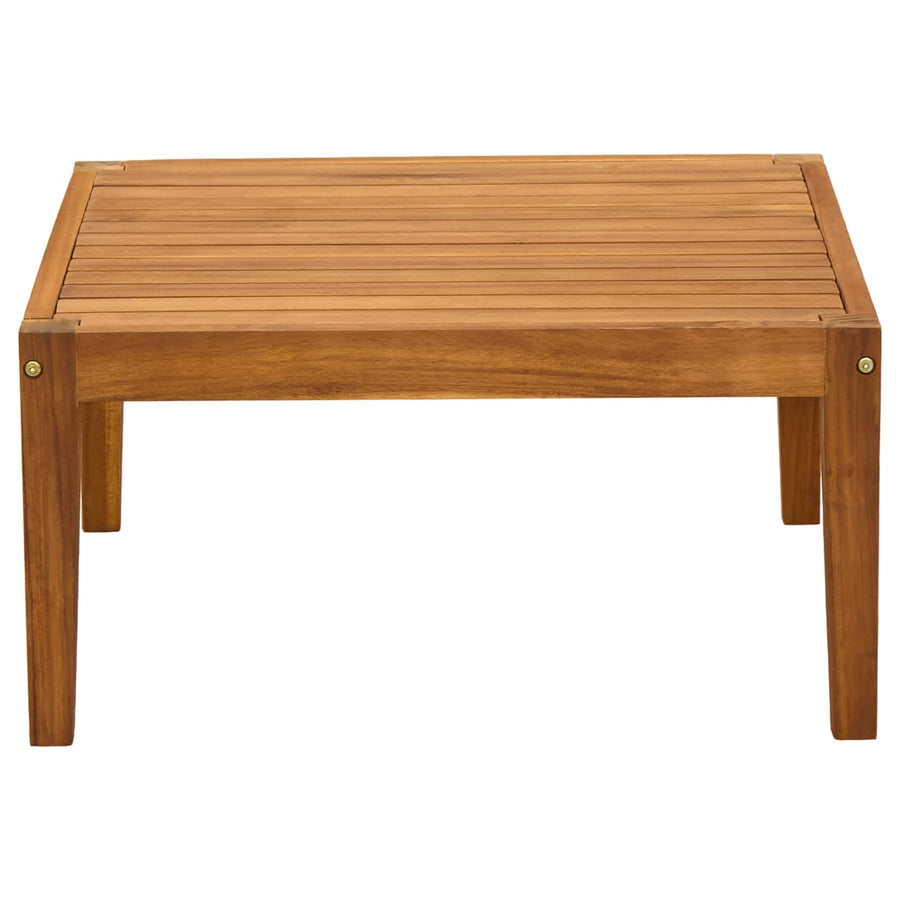 Garden Table Solid Acacia Wood Natural 60 x 60 x 30 cm