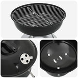 Charcoal Grill Black 36.5 x 36.5 x 40 cm