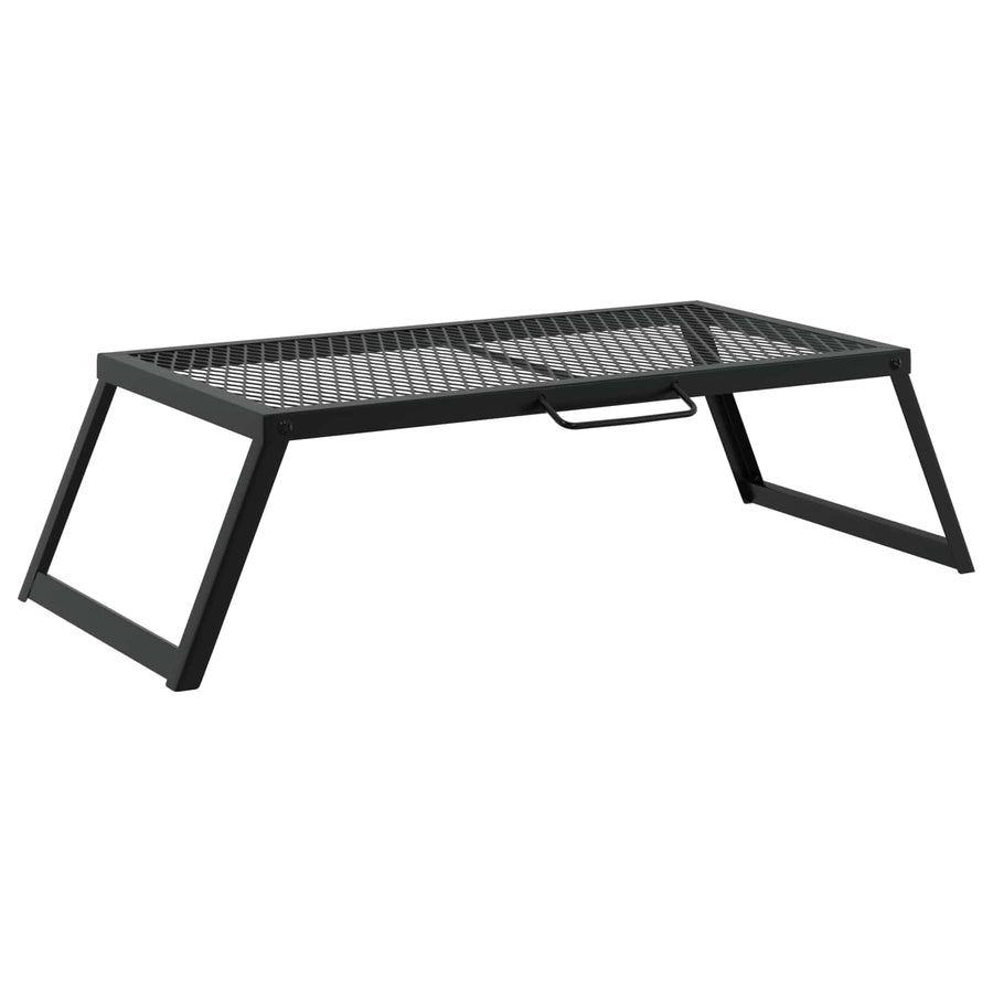 Foldable Camping Grill 70 x 30 x 18.5 cm Alloy Steel Black