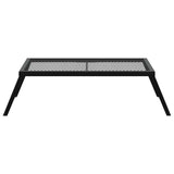 Foldable Camping Grill Folding Black 58 x 31 x 2 cm Alloy Steel