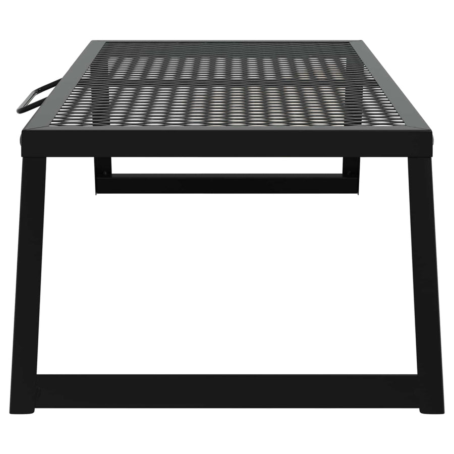 Foldable Camping Grill 70 x 30 x 18.5 cm Alloy Steel Black