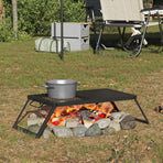 Foldable Camping Grill 68 x 30 x 17 cm Alloy Steel Black