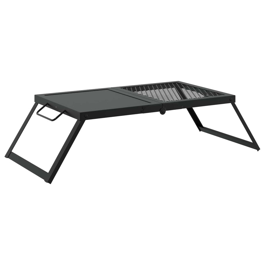 Foldable Camping Grill 68 x 30 x 17 cm Alloy Steel Black