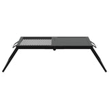 Foldable Camping Grill Black 31.5 x 26.5 x 4 cm Alloy Steel - Top-Down View