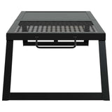Foldable Camping Grill Black 31.5 x 26.5 x 4 cm Alloy Steel - 45-Degree Angle