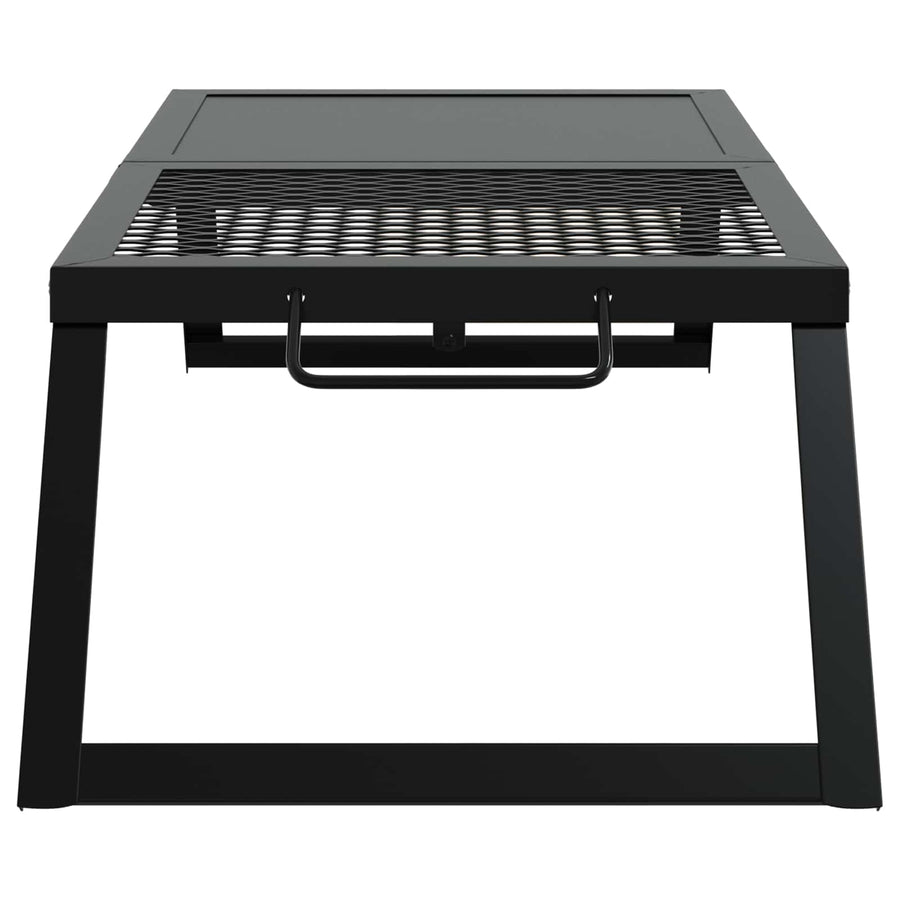 Foldable Camping Grill 68 x 30 x 17 cm Alloy Steel Black