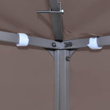 Gazebo Cover with Roof Taupe 300 x 300 cm Polyester and Steel - 45-Degree Angle