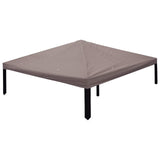 Gazebo Cover with Roof Taupe 300 x 300 cm Polyester and Steel