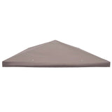 Gazebo Cover with Roof Taupe 300 x 300 cm Polyester and Steel