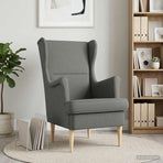 Armchair Dark Grey Fabric