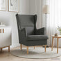 Armchair Dark Grey Fabric