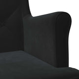 Armchair Black Velvet