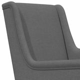 Armchair Dark Grey Fabric - Low Angle